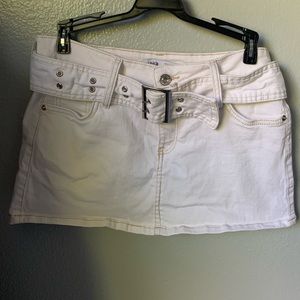 Y2K skirt, low waist with belt